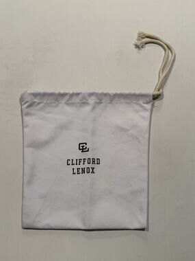 Clifford Lenox White Drawstring Bag Gym